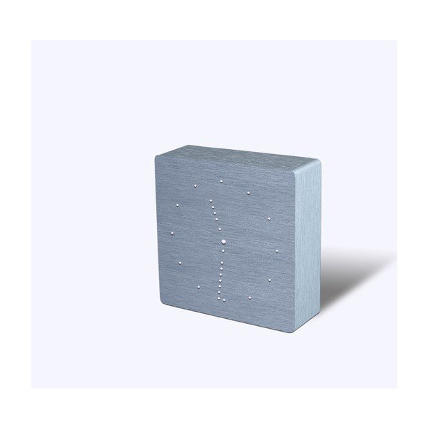 Hall äratuskell valge LED-ekraaniga analoogne klõpsukell - Gingko-image-4