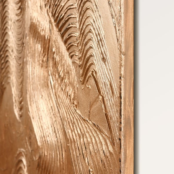 Maal 88x118 cm Metallic Brown - Malerifabrikken-image-2