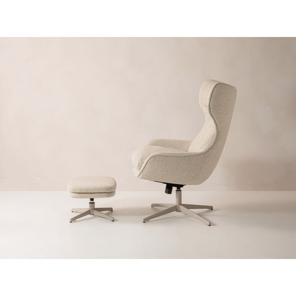 Beež bukleekangast pöörlev tool koos jalatoega Kenzi - Micadoni-image-4