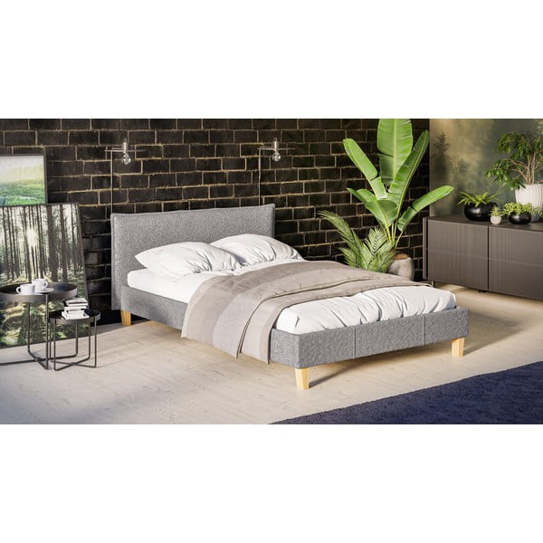 Hall pehme kaheinimesevoodi koos restiga 140x200 cm Tina - Ropez-image-2