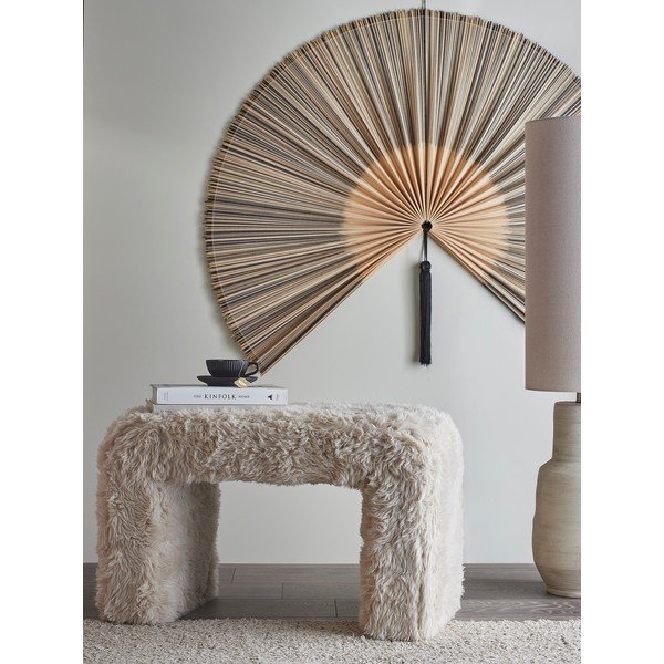 Beež kunstkarusnahast tumba Bobbie - Bloomingville-image-1