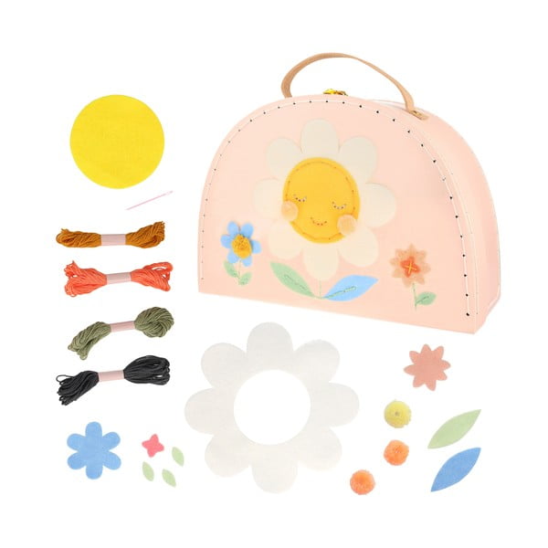 Loominguline komplekt Flower Embroidery Suitcase - Meri Meri