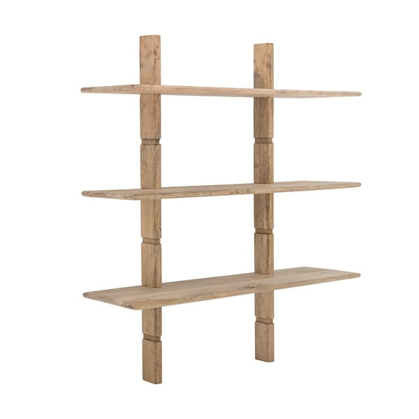 Seina raamaturiiul mangopuidust naturaalses värvitoonis 96x110,5 cm Millian - Bloomingville-image-1