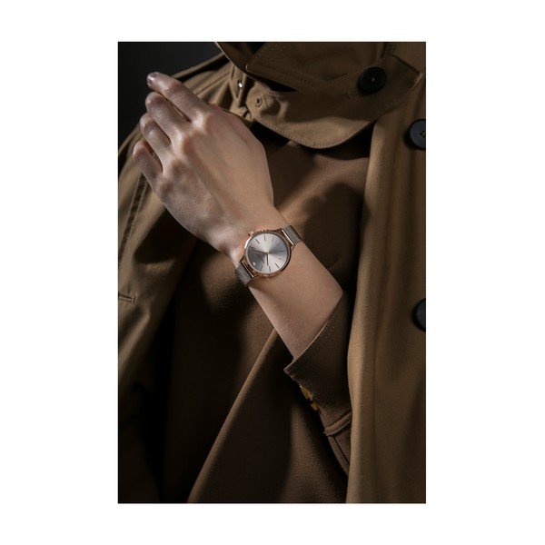 Dámské hodinky s 1 diamantem a páskem z nerezové oceli Walter Bach Diamond-image-1