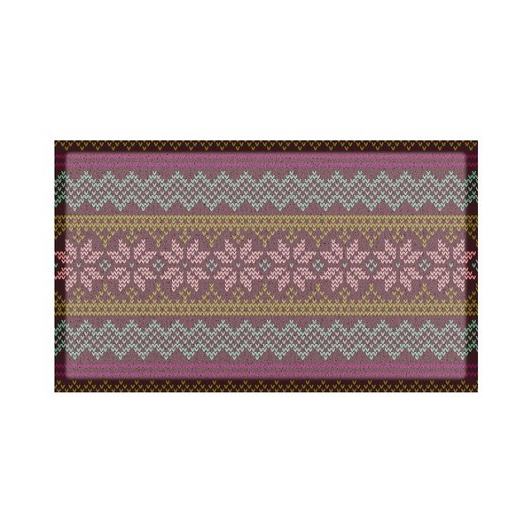 Matt taaskasutatud plastist 40x70 cm Fair Isle - Artsy Doormats