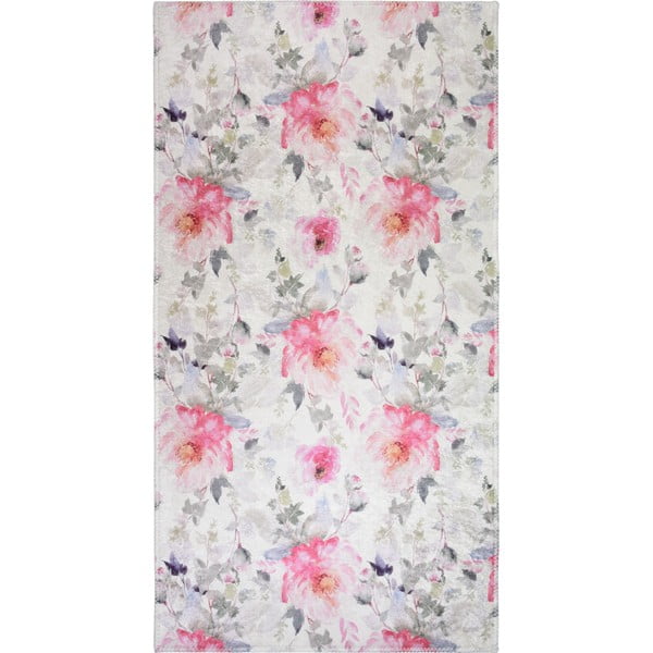 Roosa-elevandiluu värvi pestav vaip 160x230 cm Pink Garden - Vitaus