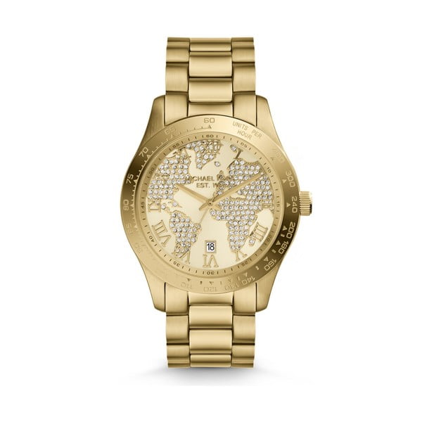 Dámské hodinky zlaté barvy Michael Kors World