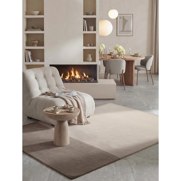 Pruun/kreemikas villasegu vaip 200x290 cm Hugo - Villeroy&Boch-image-4
