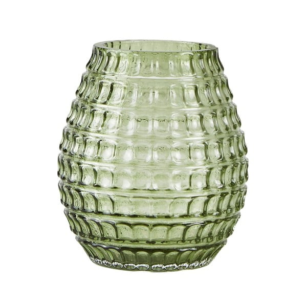 Zelená skleněná váza se vzorem Villa Collection, ∅ 9 cm