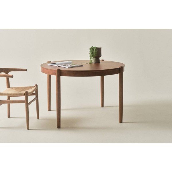 Ümmargune söögilaud jalakaspuust, läbimõõduga 120 cm Nattavaara - Jotex-image-1