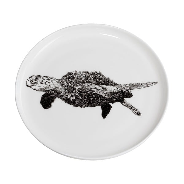 Valge portselanist taldrik Marini Ferlazzo Sea Turtle, ø 20 cm - Maxwell & Williams