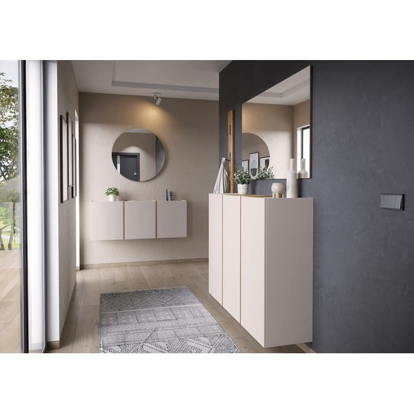 Kreem esikukomplekt 168x200x27 cm Libbiano - Germania-image-1