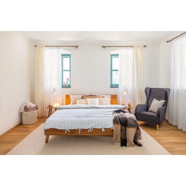 Tammepuust kaheinimesevoodi 180x200 cm Greg 1 - The Beds-image-1