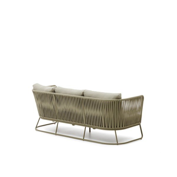 Khakivärvi terasest aiadiivan Saconca - Kave Home-image-2