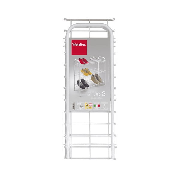 3-tasandiline jalatsiriiul Shoe Rack - Metaltex-image-2