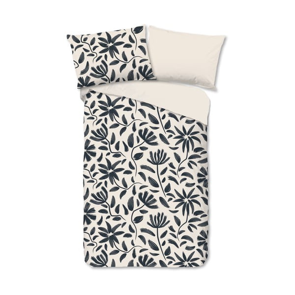 Must-beež puuvillane voodipesu üheinimesevoodile 140x200 cm Emilia - Good Morning