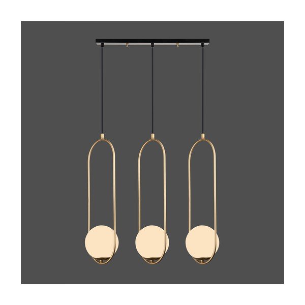 Rippvalgusti kuldset värvi , kõrgus 146 cm Arch - Squid Lighting-image-1
