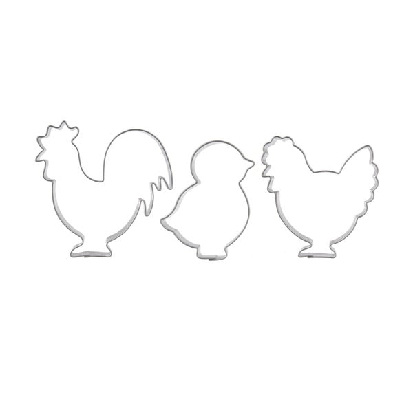 Lihavõttepühade küpsisevormid 3tk komplektis - Orion