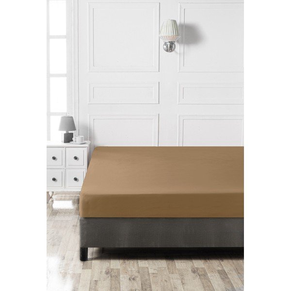 Pruun puuvillane kummiga lina 140x200 cm - Mijolnir-image-2