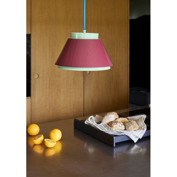 Punane/roheline metallist ripplamp ø 25 cm Remi - Hübsch-image-1
