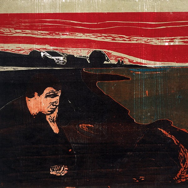 Edvard Munchi reproduktsioon - Õhtune melanhoolia I, 30 x 30 cm Edward Munch - Evening Melancholy I - Fedkolor