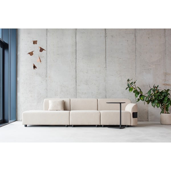 Helehall padi modulaarsele diivanile villase ja linase kattega Hugg - Gazzda-image-1