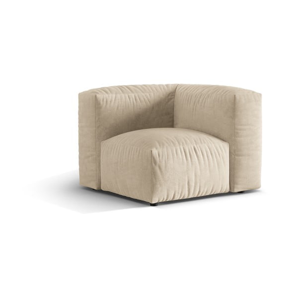 Beež-kreem bukleekangast diivanimoodul (muutuv nurk) Martina - Micadoni Home-image-1