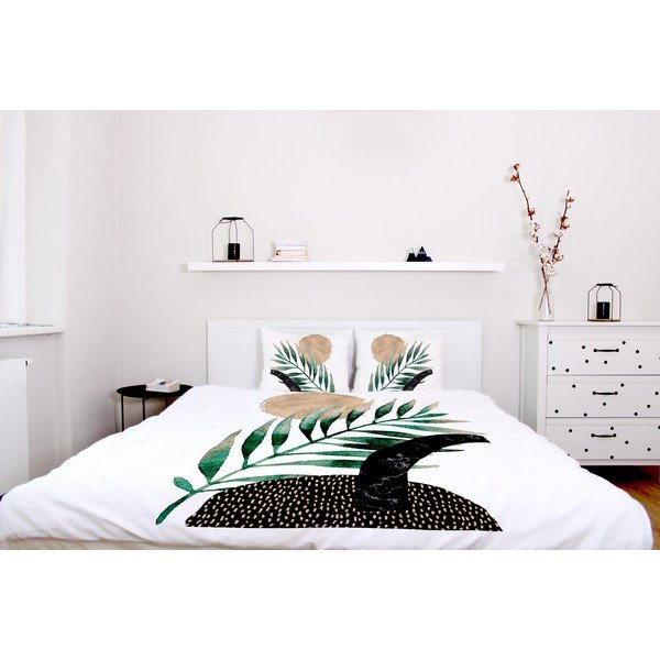 Puuvillane voodipesu , 200 x 200 cm Glossy Plant - Butter Kings-image-1