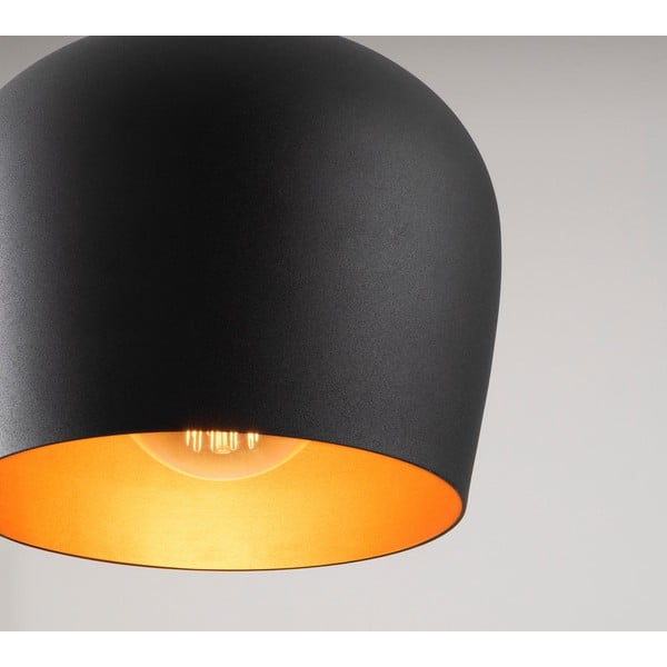 Must rippvalgusti metallist varjuga Berceste - Opviq lights-image-3