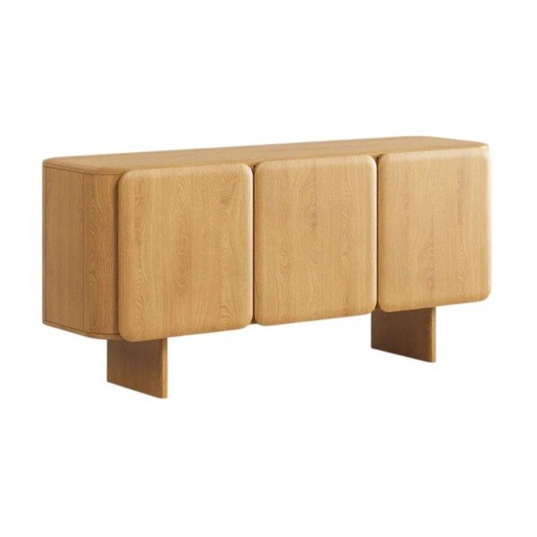 Naturaalsest tammepuidust kummut 160x76x45 cm Charlotte - Micadoni