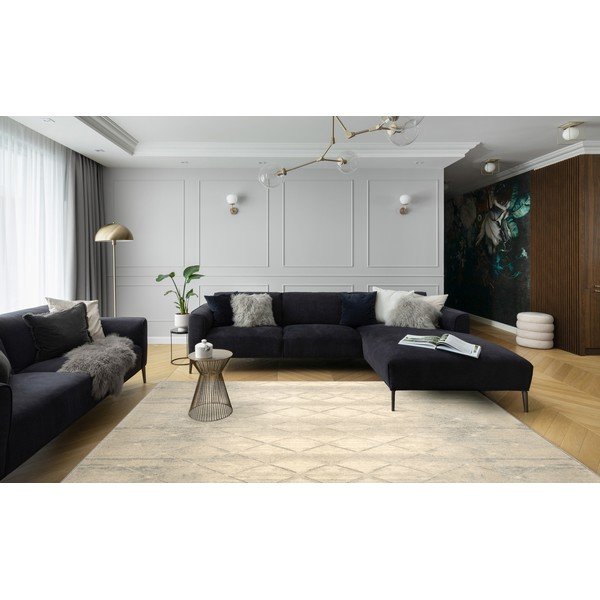 Kreem villane vaip 133x180 cm Colette - Agnella-image-1