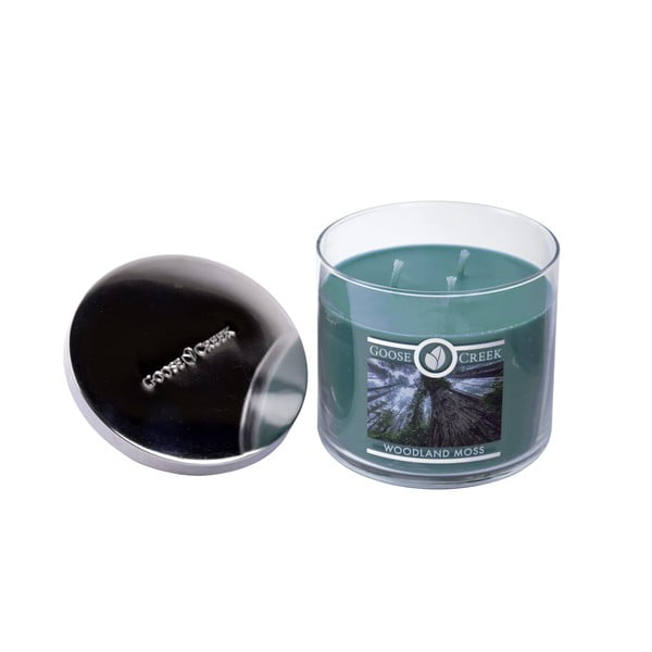 Lõhnaküünal klaaskarbis, 35 tundi põlemisaega Woodland Moss - Goose Creek-image-2