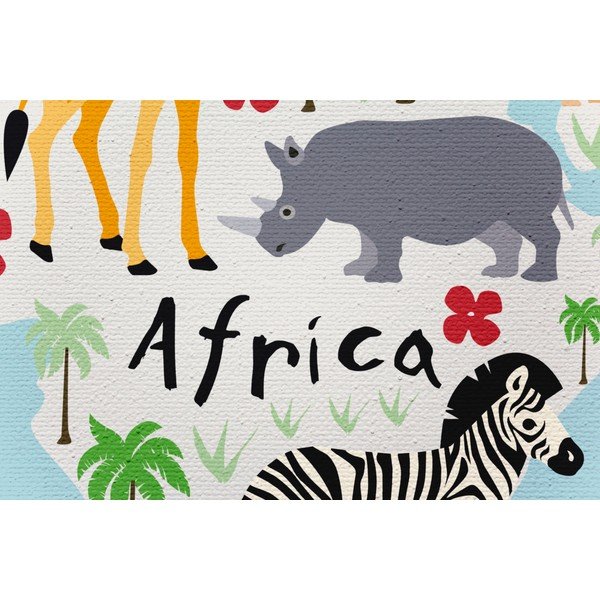 Maal lõuendil, 60 x 40 cm Mapamundi Animals - Really Nice Things-image-1