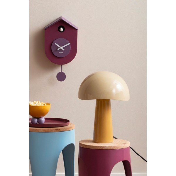 Ookerkollane lauavalgusti metallist varjuga (kõrgus 33 cm) Grato - Leitmotiv-image-1