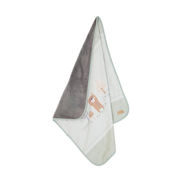 Heleroheline laste mikroplüüsist tekk 80x80 cm Woodland Buddies - Roba-image-1