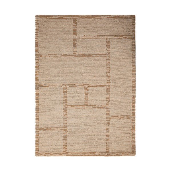 Käsitsi kootud villane vaip naturaalses värvitoonis 160x230 cm Harris Modula Wool - Flair Rugs
