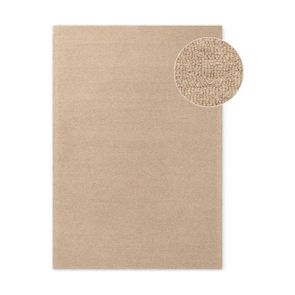 Käsitsi kootud villane vaip naturaalses värvitoonis 160x230 cm Puristic Knots - Elle Decoration