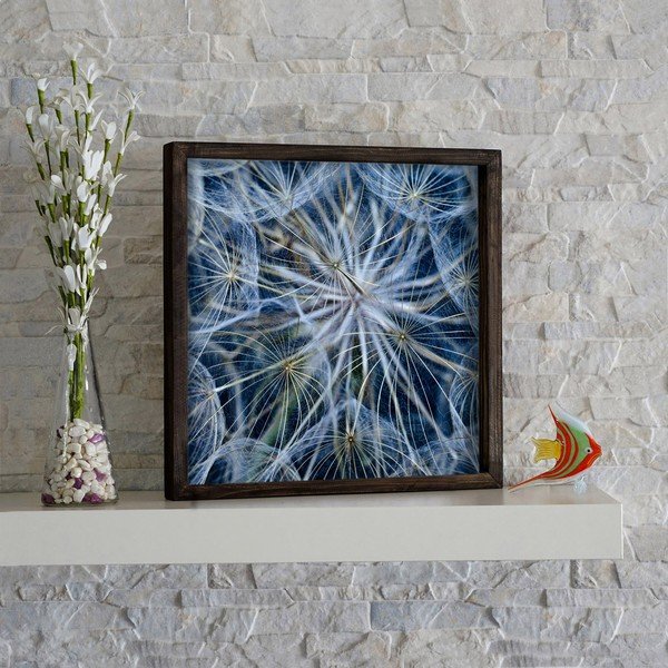Nástěnný obraz Bathroom Dandelion, 34 x 34 cm