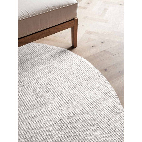 Helehall kahepoolne/käsitsi kootud džuudist ümmargune vaip ø 160 cm Bouclé Jaipur - Hanse Home-image-2