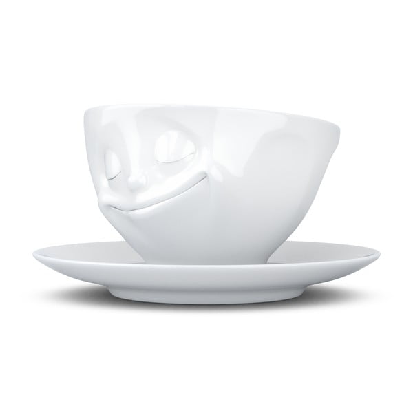 Valge portselanist kohvitass Happy, maht 200 ml - 58products-image-3