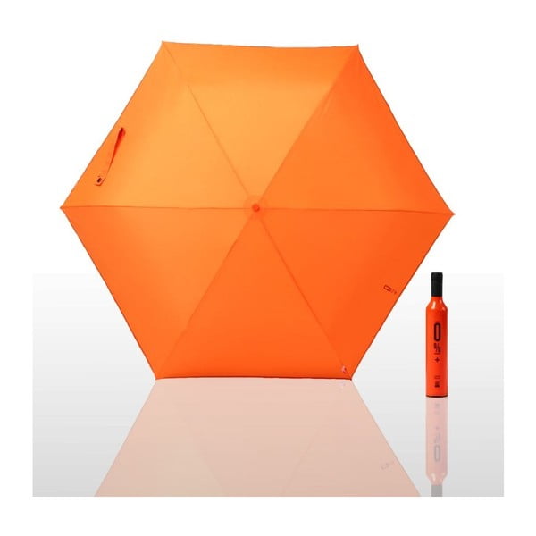 Skládací deštník 0 % plus, oranžový