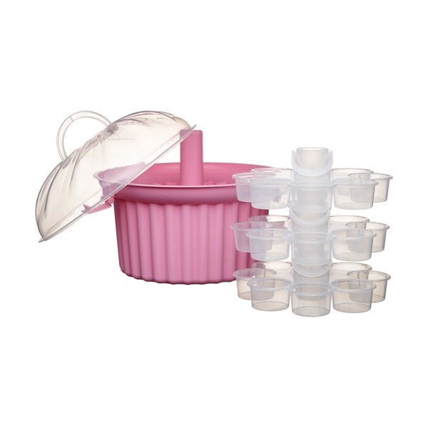 Třípatrová přenosná mísa na cupcaky Kitchen Craft Sweetly Does It-image-2