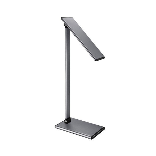Šedá stolní lampa s LED světlem SULION Hawking-image-1
