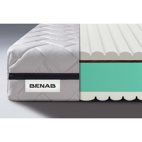 Keskmise/extrakindla vahtpolsterdusega kahepoolne madrats 160x200 cm BuonaNotte HR BIO - BENAB-image-1