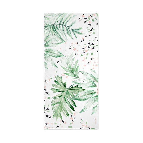 Valge-roheline vannirätik 70x150 cm Delicate - Happy Friday