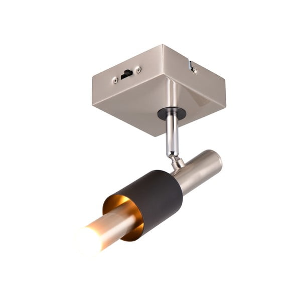 Must/hõbedane LED-kohtvalgusti 20,5x10 cm Ikaris - Trio Select-image-3