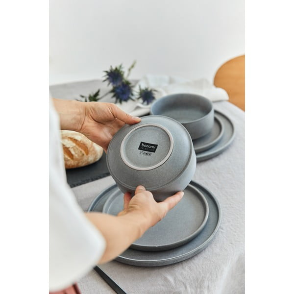 12-osaline hall kivikeraamikast nõude komplekt Malia - Bonami Selection-image-2