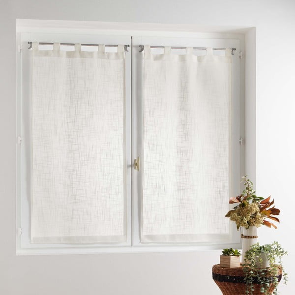 Kreemid kardinad 2 tk komplektis 60x90 cm Haltona - douceur d'intérieur-image-2