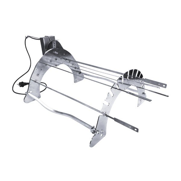 Kroomitud terasest grillrest Rotisserie Set - Remundi