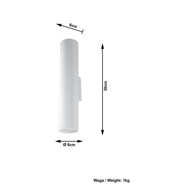 Valge seinalamp 2 Castro - Sollux-image-3